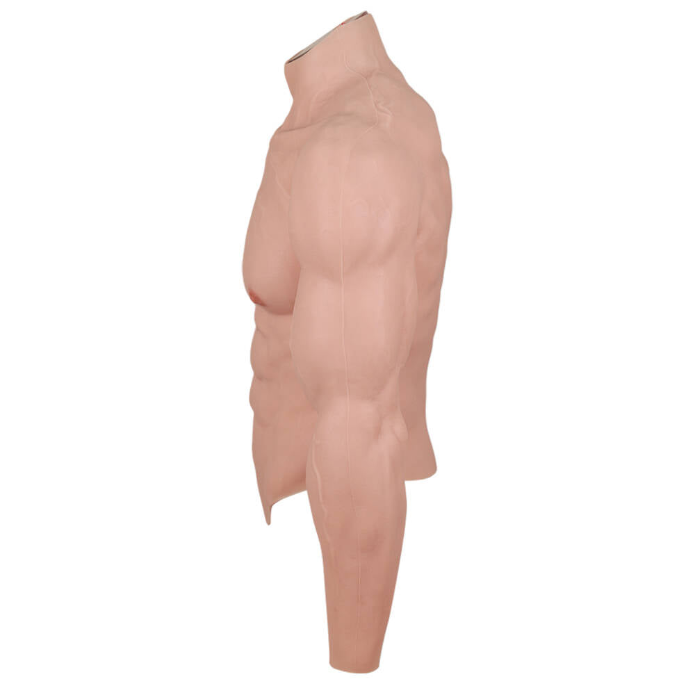 High-simulation silicone muscle suit with arms
