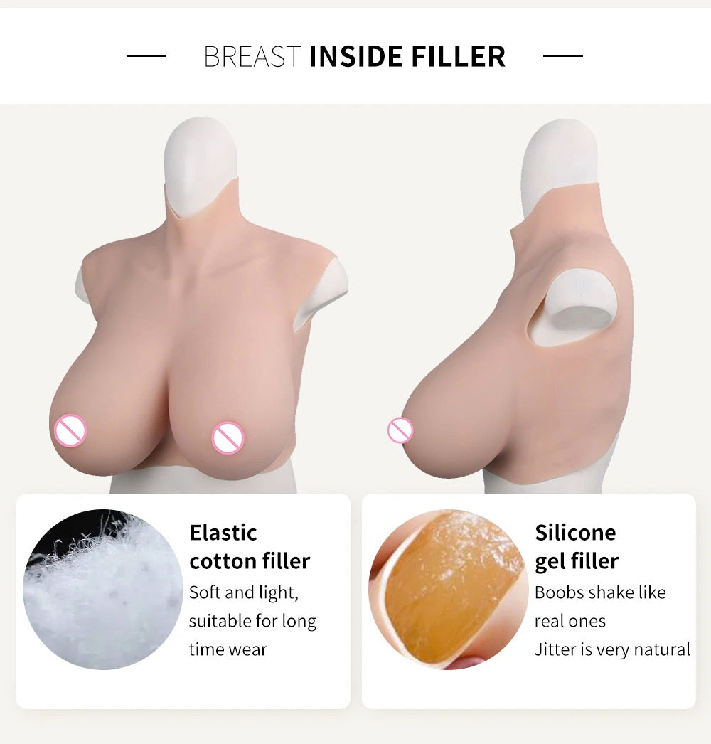 7th New Arrival K Cup Breastplate for Drag Boytogirl