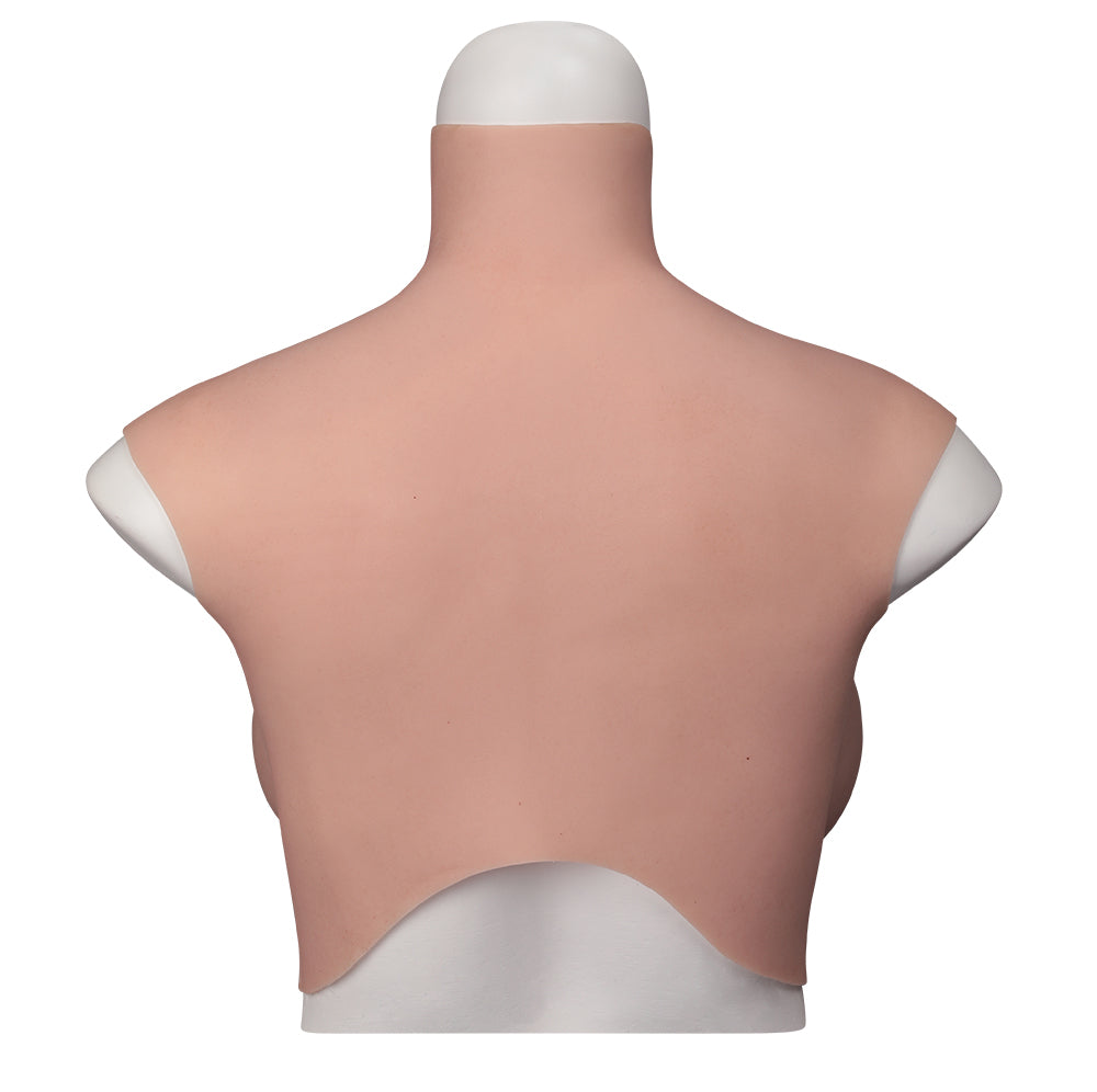 The 9th Generation of No-oil Flocking + Floating Point Bloodshot Design Silicone Breast Form