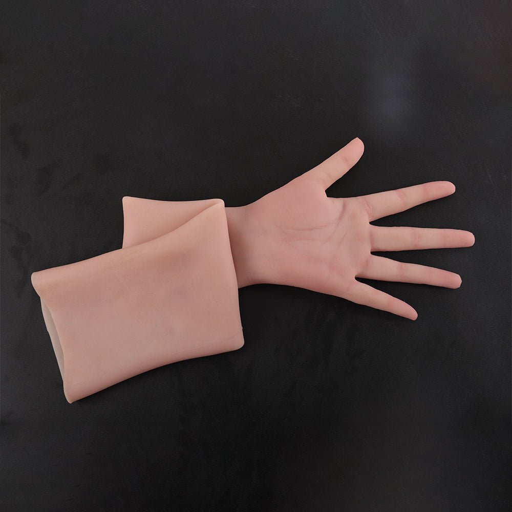 65Cm Realistic Female Silicone Gloves With Veins For Cosplay Cosplay