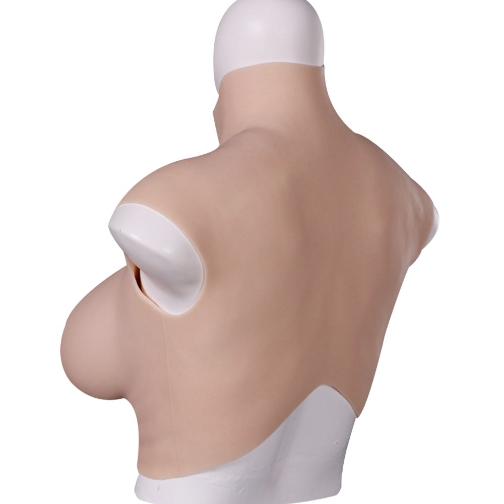 7Th Generation No - Oil Silicone Fake Boobs Floating - Point Design For Transvestite Cosplay