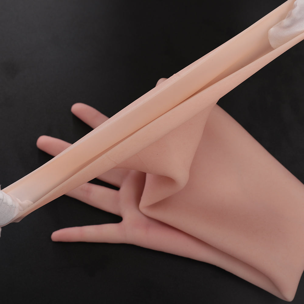 65Cm Realistic Female Silicone Gloves With Veins For Cosplay Cosplay