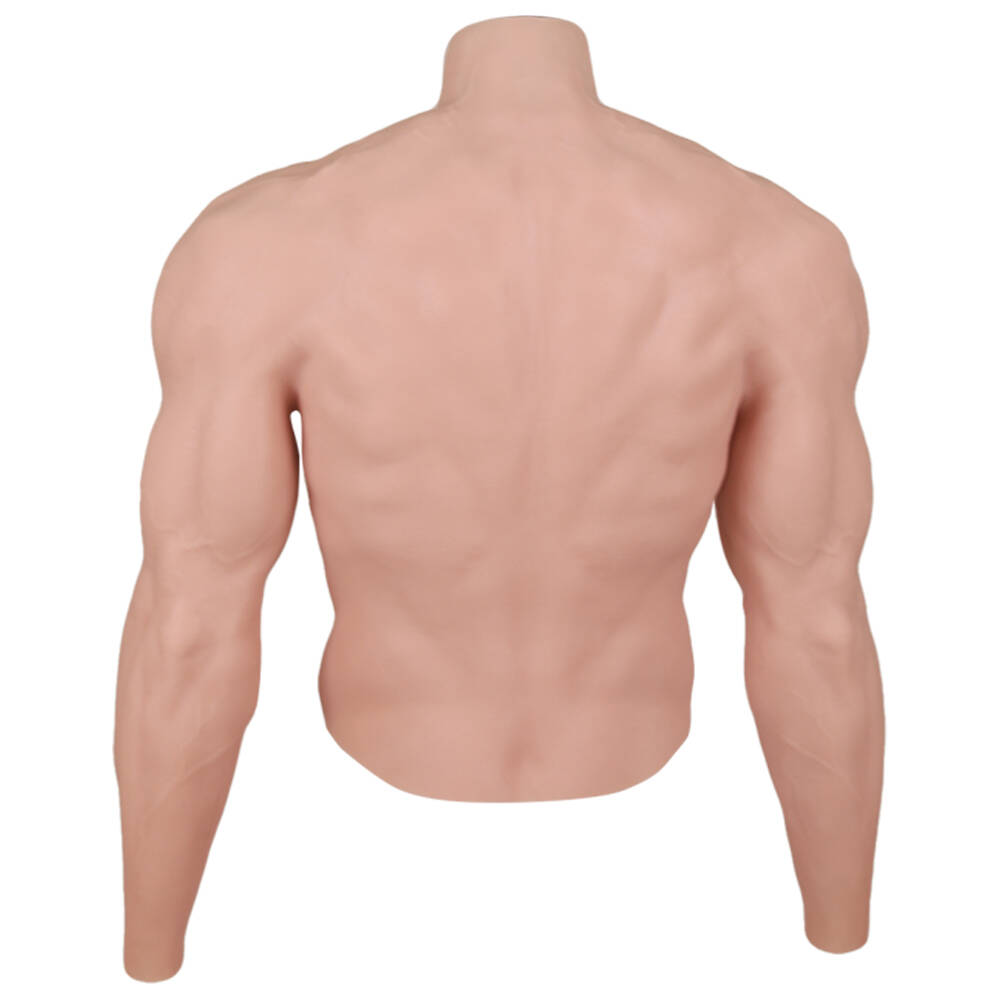 High-simulation silicone muscle suit with arms
