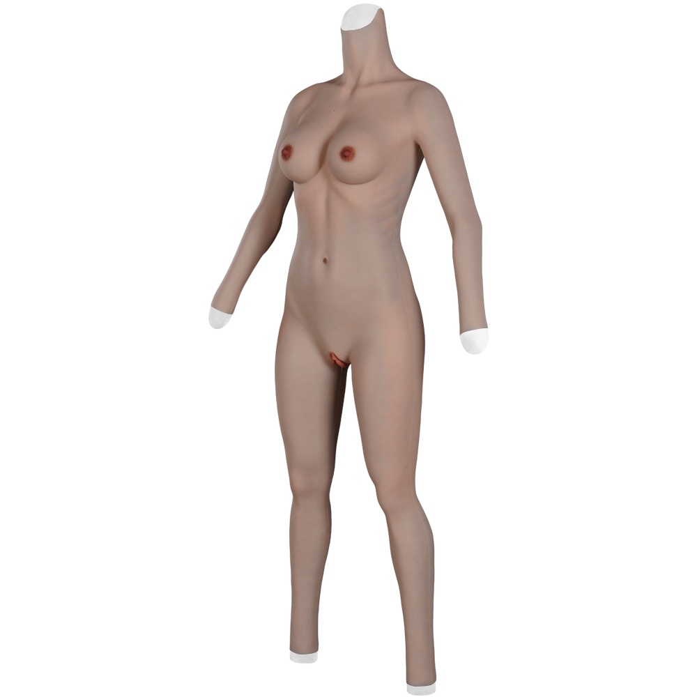 9th Oil-Free Silicone Bodysuit Makeup With Cool Floating Pussy Pussy For Transgender Shemale Boobs Plate Male To Female side display 3