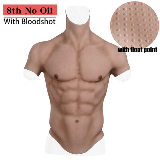 Yuewen Silicone Muscle Suit With Bloodshot For Cosplay