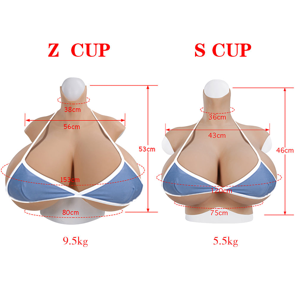 Huge Boobs Z Cup S Silicone Breast Forms Breastplate
