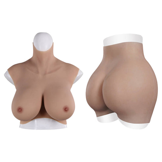 L-F cup 9th Gen Breast Forms+ 8th Gen 30cm Hip Fake Vagina Pants