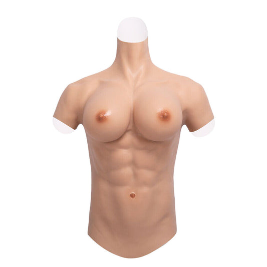 Abdominal muscle and breast enlargement shaping kit with breast-shaped bloodshot design