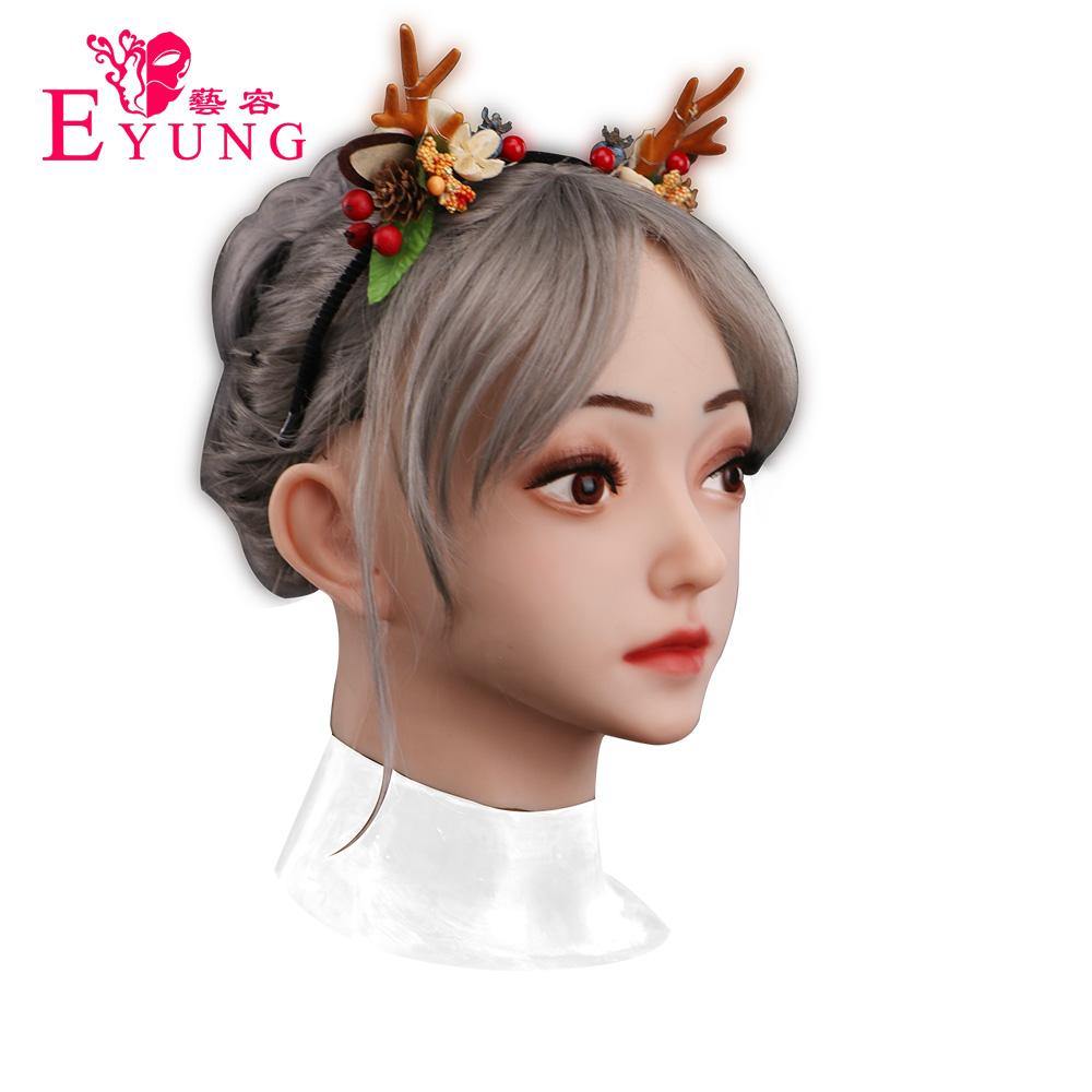 Eyung Emily Angel Face Silicone Masquerade Female Skin for Halloween Cosplay - Eyung Crossdress