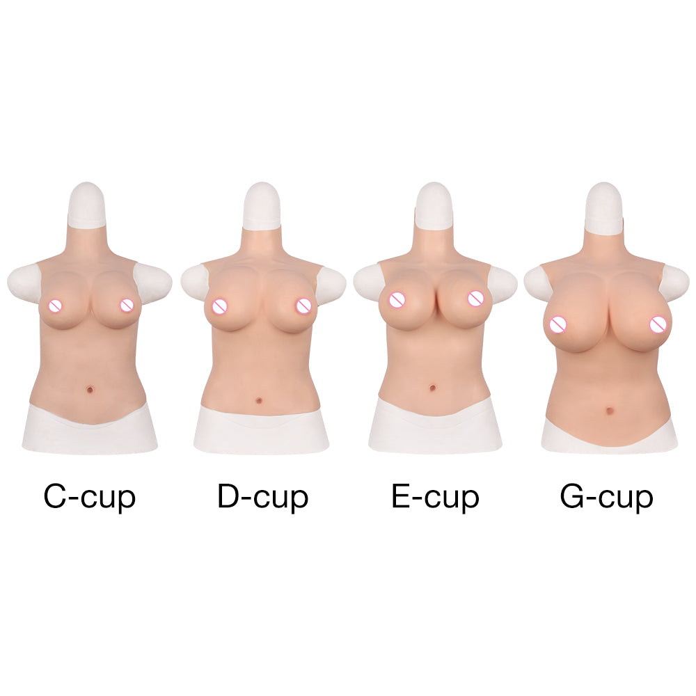EYUNG 4th generation Half Body Realistic Huge  Silicone Breast Forms Fake Boobs