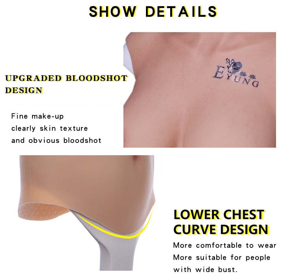 7th generation No-oil Breastplate upgraded bloodshot design for Transgender
