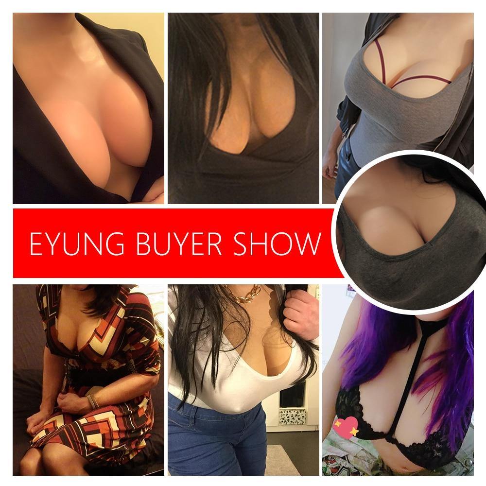 Eyung Half Body Realistic Huge No-oil Silicone Breast Forms Fake Boobs - Eyung Crossdress