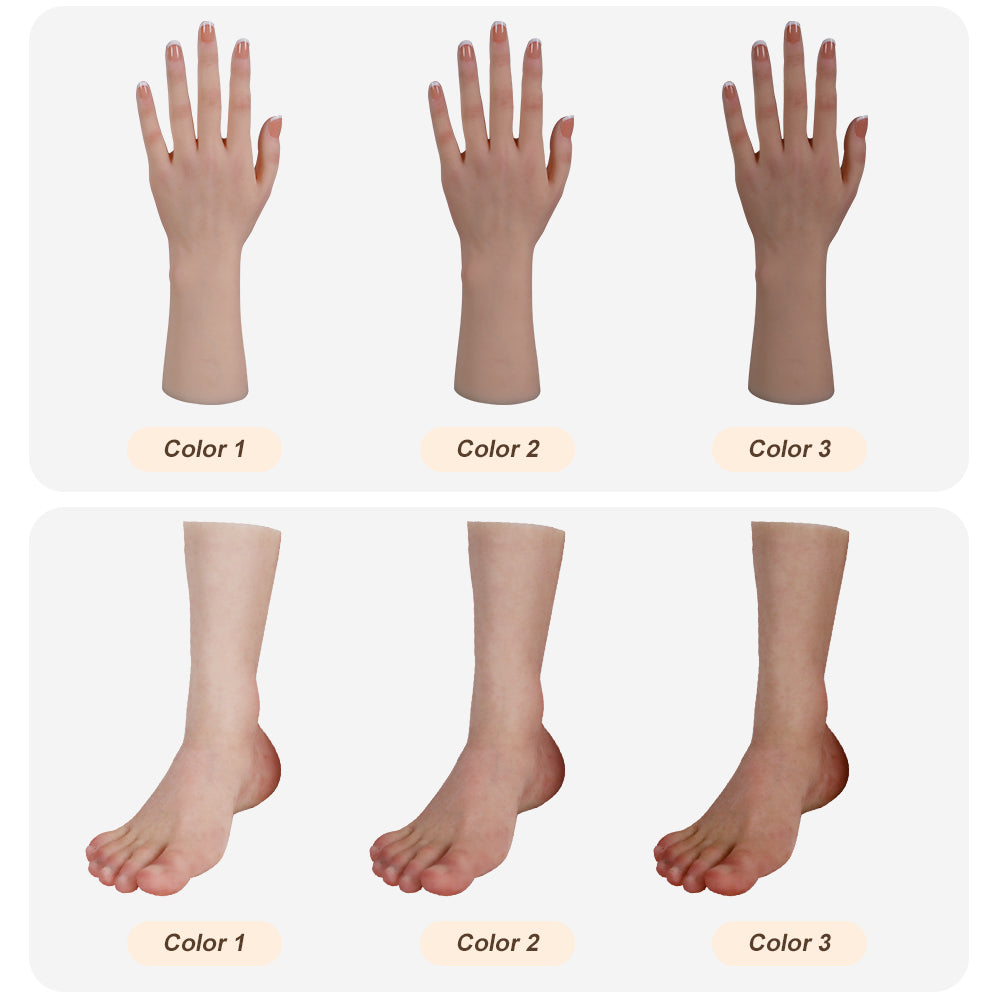 Eyung Simulation hand model Foot model reddish skin color exhibit foot fetish silicone props Real Shape sexy female foot model