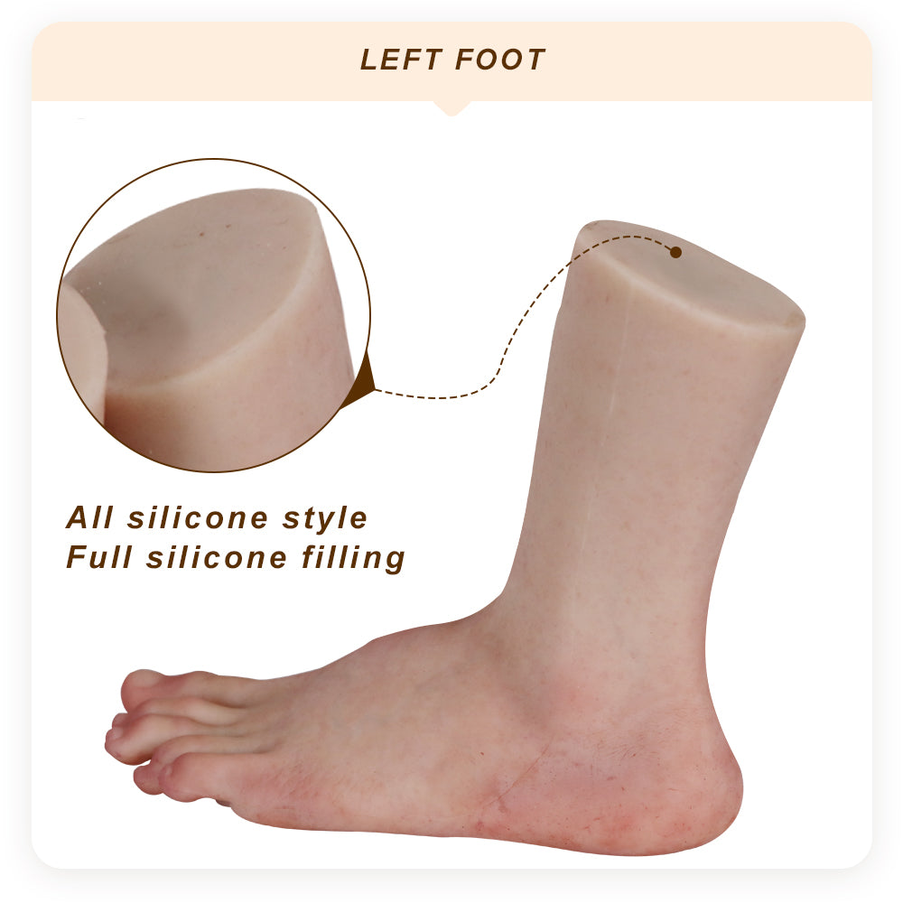 Eyung Simulation hand model Foot model reddish skin color exhibit foot fetish silicone props Real Shape sexy female foot model