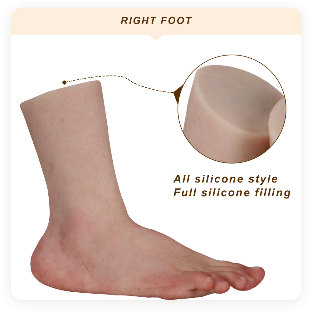Eyung Simulation hand model Foot model reddish skin color exhibit foot fetish silicone props Real Shape sexy female foot model