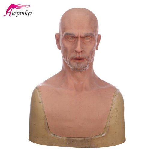 Handsome Realistic Silicone Headwear Full Head Young Man Movie Masks Props Mascarillas Halloween Cosplay Human Skin Mask Style - Eyung Crossdress