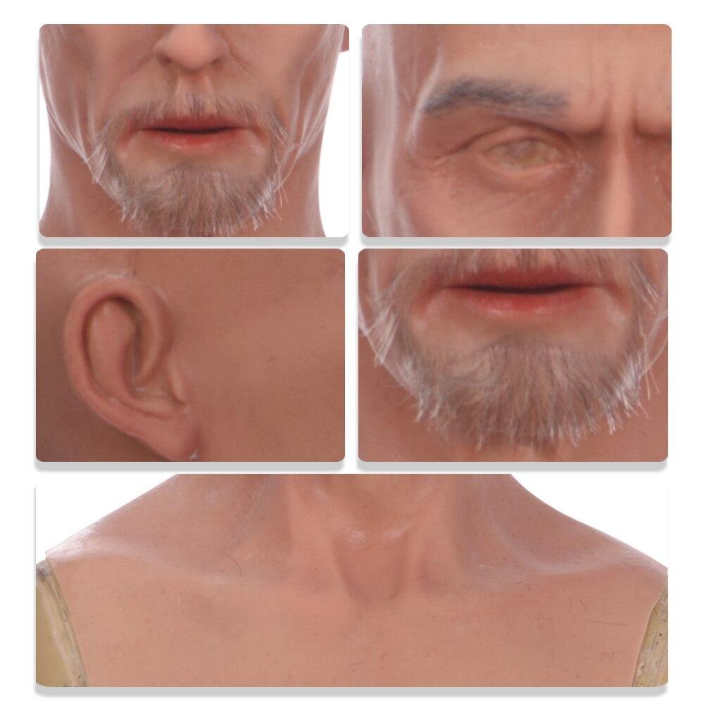 Handsome Realistic Silicone Headwear Full Head Young Man Movie Masks Props Mascarillas Halloween Cosplay Human Skin Mask Style - Eyung Crossdress