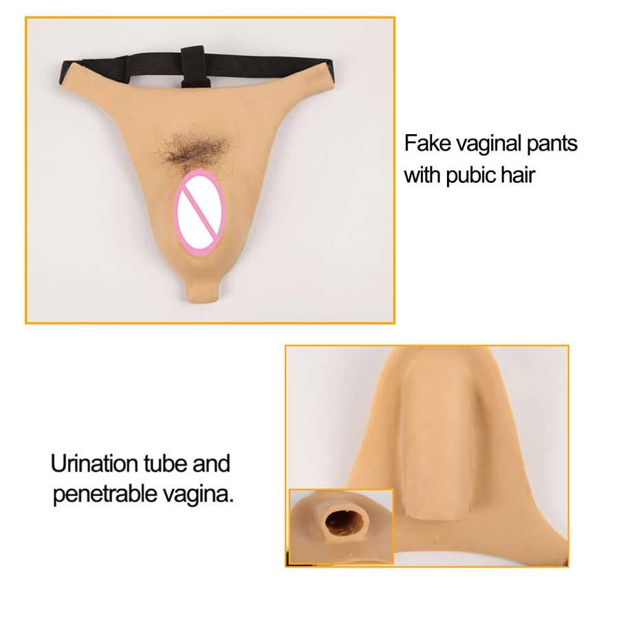 Silicone Bulge Panties Camel Toe Panty Fake Vagina Ladies Thong Underwears For Transgender Crossdresser Drag Queen Fake Pussy - Eyung Crossdress