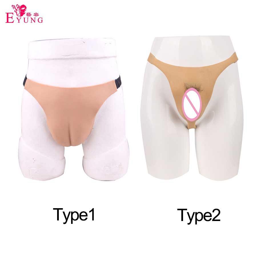 Silicone Bulge Panties Camel Toe Panty Fake Vagina Ladies Thong Underwears For Transgender Crossdresser Drag Queen Fake Pussy - Eyung Crossdress