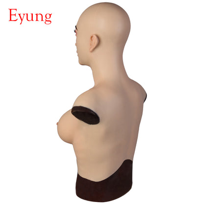 7th Generation Eudora beauty mask + silicone breast form L-E cup oil-free silicone material breathable floating point design