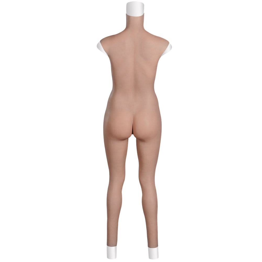 8Th Generation Bloodshot Design Silicone Bodysuit No Arms With Fake Breasts Vagina Pussy Panties