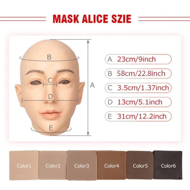 Alice Beauty Crossdressing Head Mask