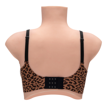 Leopard Print Wireless Bra | Compatible with Silicone Breast Forms & Breastplates