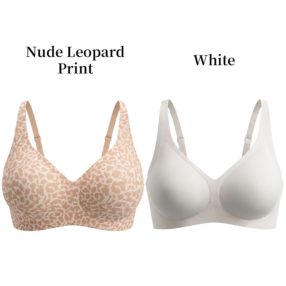 Leopard Print Wireless Bra | Compatible with Silicone Breast Forms & Breastplates