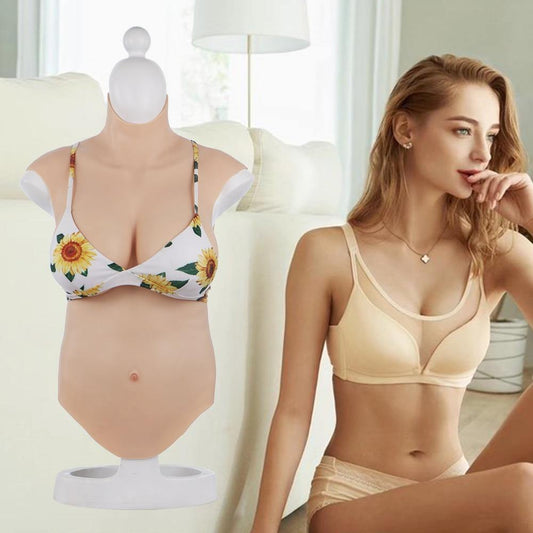 7th Generation No-oil Silicone Half body Breastplate Huge Fake Boobs For Crossdresser - Eyung Crossdress