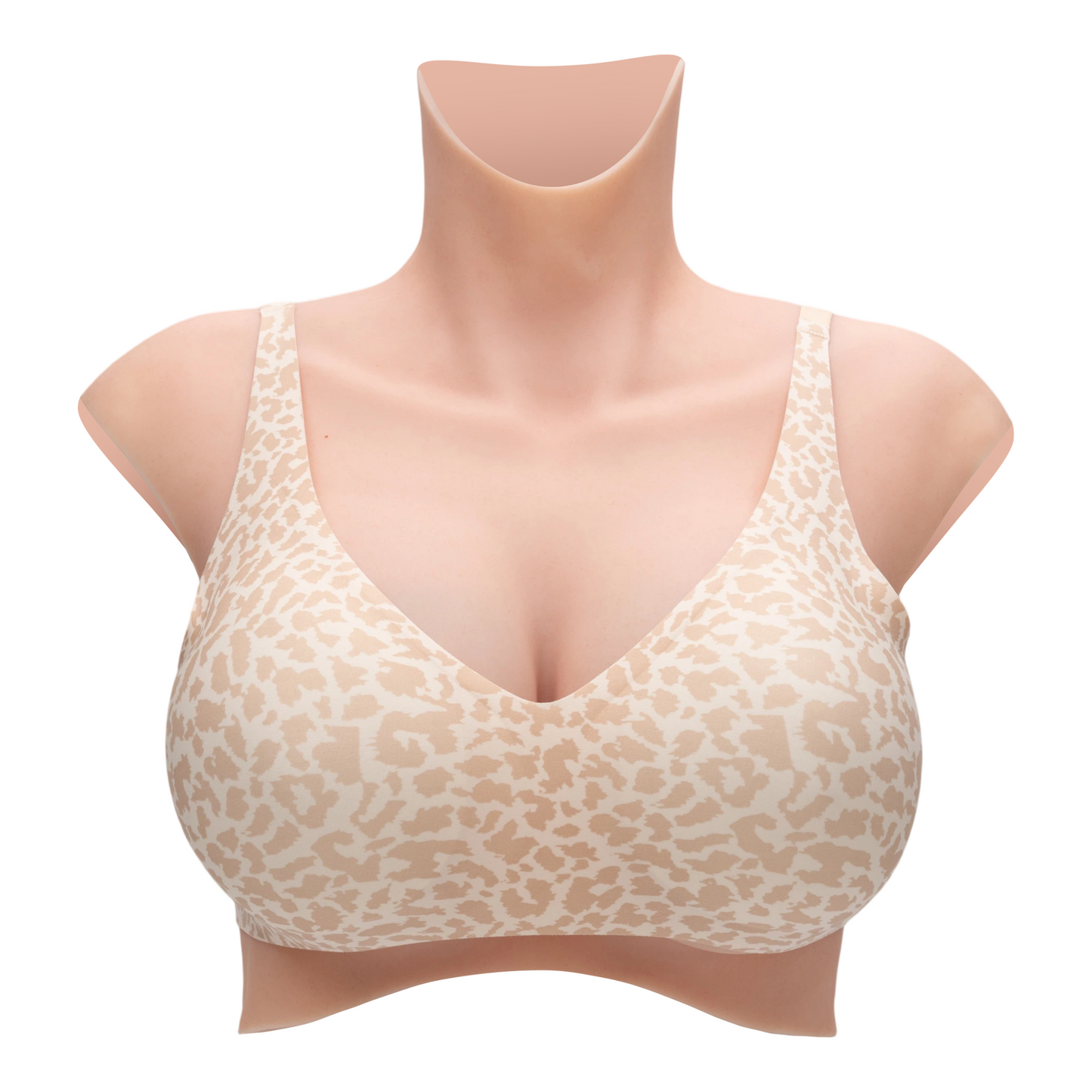 Leopard Print Wireless Bra | Compatible with Silicone Breast Forms & Breastplates