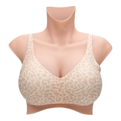Leopard Print Wireless Bra | Compatible with Silicone Breast Forms & Breastplates