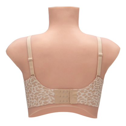 Leopard Print Wireless Bra | Compatible with Silicone Breast Forms & Breastplates