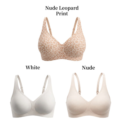 Leopard Print Wireless Bra | Compatible with Silicone Breast Forms & Breastplates