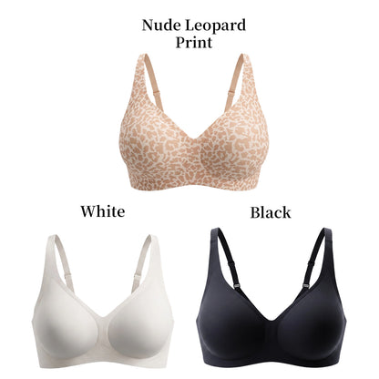 Leopard Print Wireless Bra | Compatible with Silicone Breast Forms & Breastplates