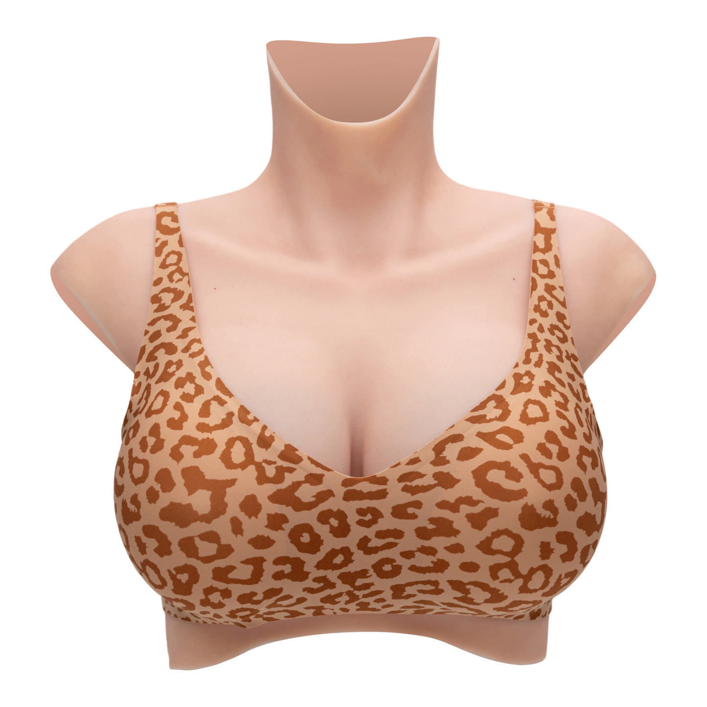 Leopard Print Wireless Bra | Compatible with Silicone Breast Forms & Breastplates