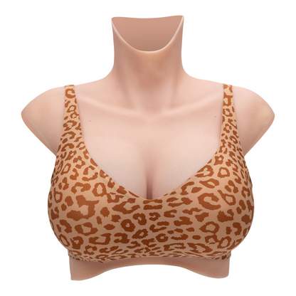 Leopard Print Wireless Bra | Compatible with Silicone Breast Forms & Breastplates