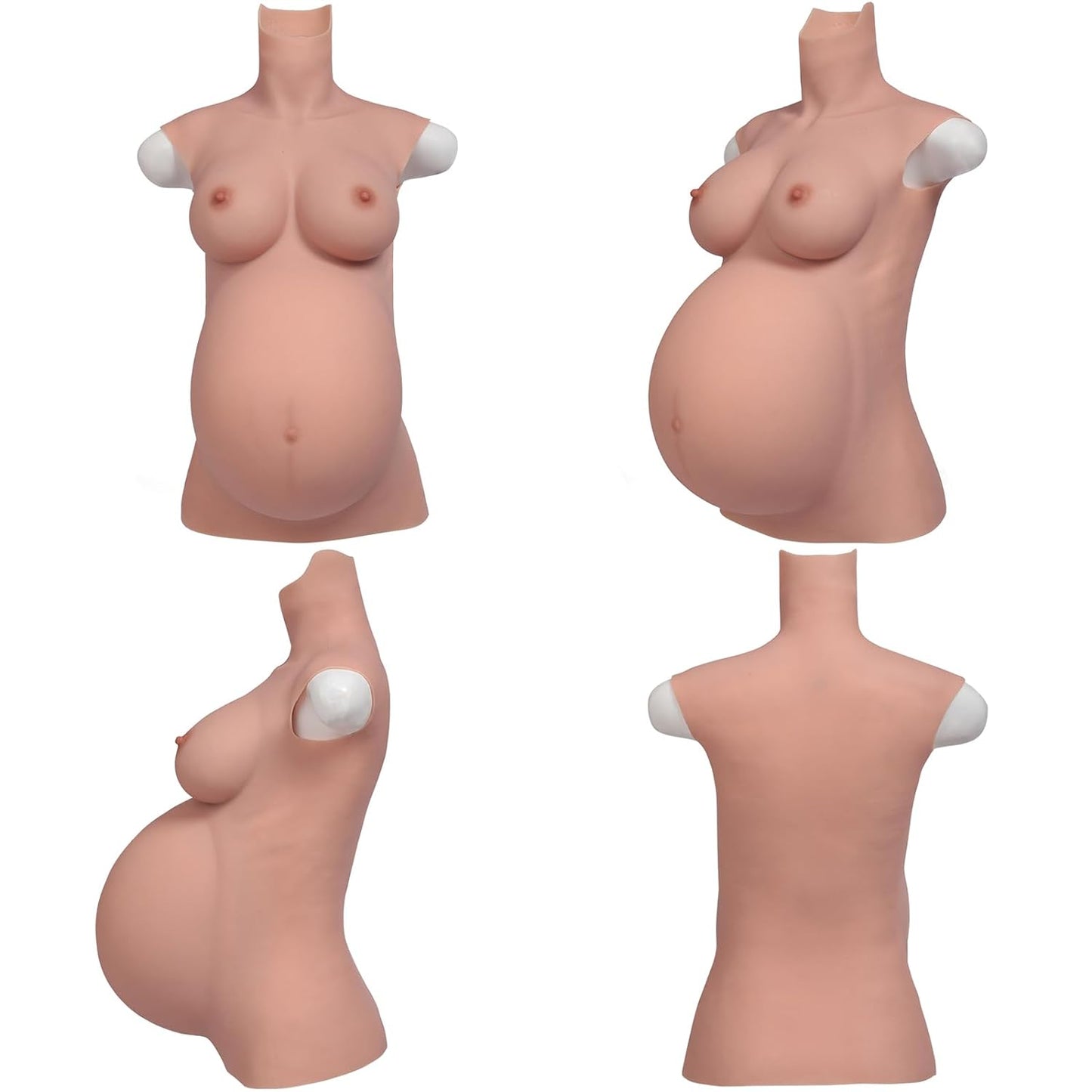 8. Schwangerer Bauch, gefälschte schwangere Crossdresser, Cosplay, Unisex, Prothesen-Requisiten, gefälschte Silikonbrüste, Drag Que 
