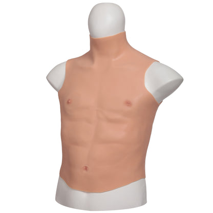Silicone Fake Male Muscle, Chest Body Belly Men's Accessories, Role-playing Party Stage Performance Show Props