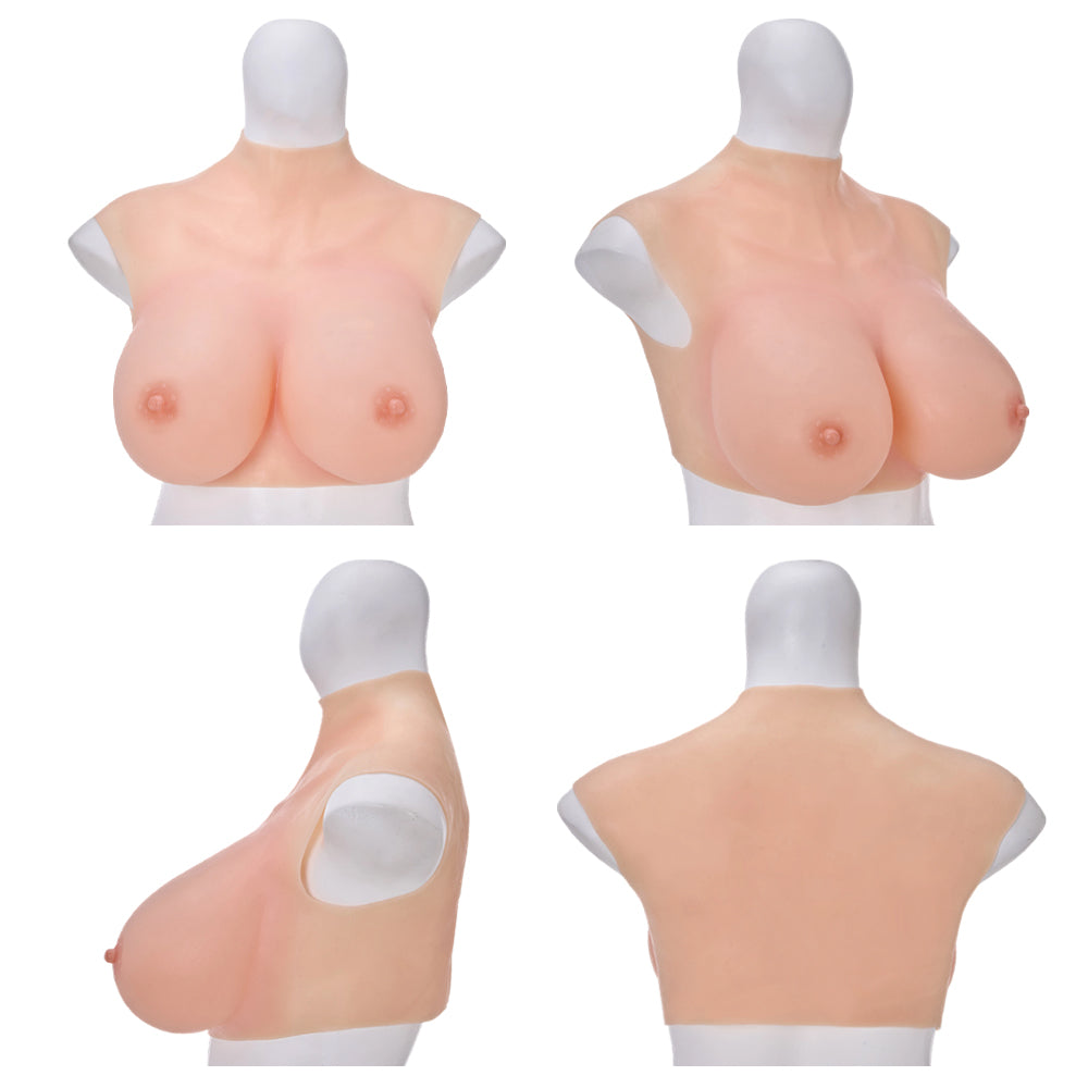 Eyung New 4th Generation Lightweight Silicone Breast Forms – Natural Teardrop Fake Boobs, Multi Size for Crossdressers & Cosplay