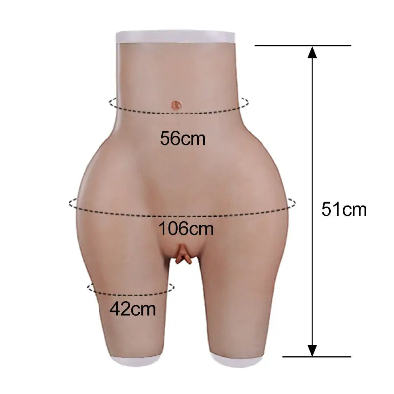 8th Generation No-Oil Silicone Sexy Buttock Hip Up Panties