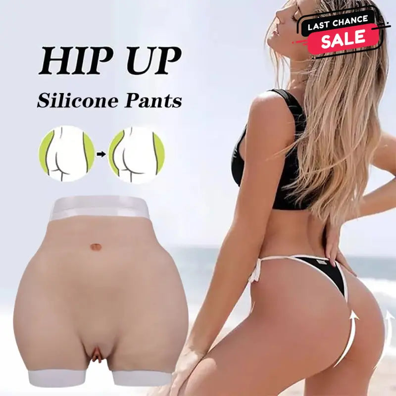 8th Generation No-Oil Silicone Sexy Buttock Hip Up Panties-US