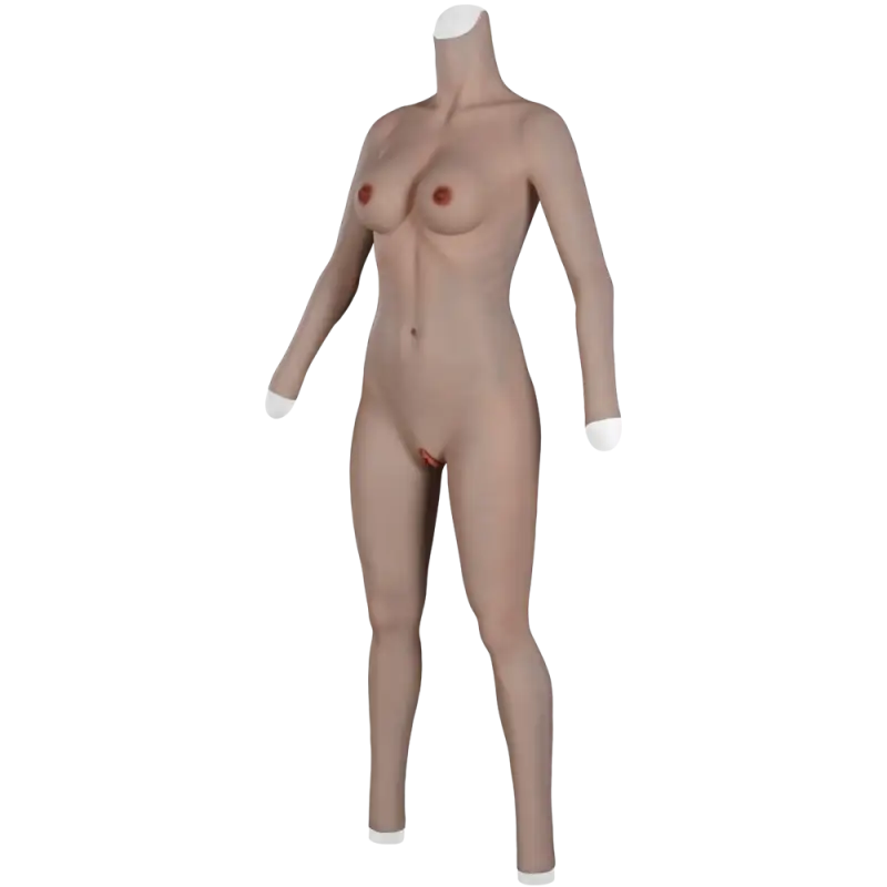 9th Oil-Free Silicone Bodysuit Makeup With Cool Floating Pussy Pussy For Transgender Shemale Boobs Plate Male To