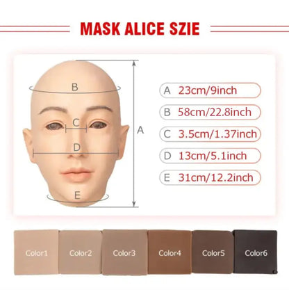 Alice Beauty Crossdressing Head Mask