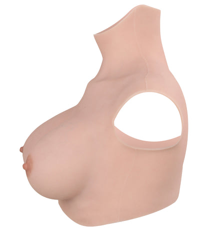 The 9th Generation Hollow Flocking on the Back + Floating Bloodshot Design oil-free Silicone Breast Forms