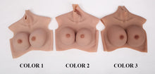 Charger l&#39;image dans la galerie, The 9th Generation of No-oil Flocking + Floating Point Bloodshot Design Silicone Breast Form
