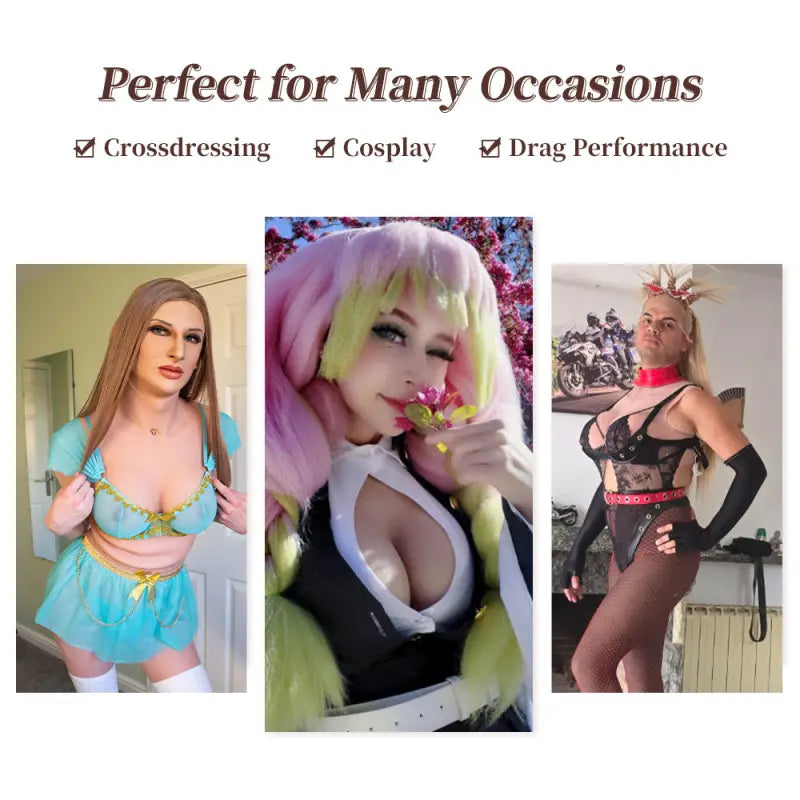 Eyung New 4th Generation Lightweight Silicone Breast Forms – Natural Teardrop Fake Boobs Multi Size for Crossdressers &