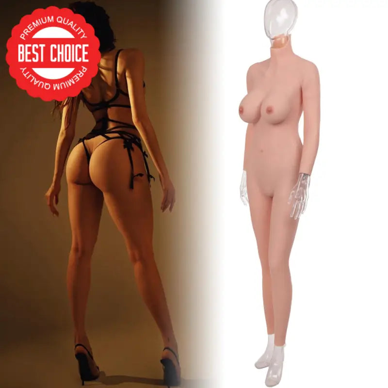 Fake Pussy Silicone Bodysuit For Transvestites Crossdressers 4Th Generation