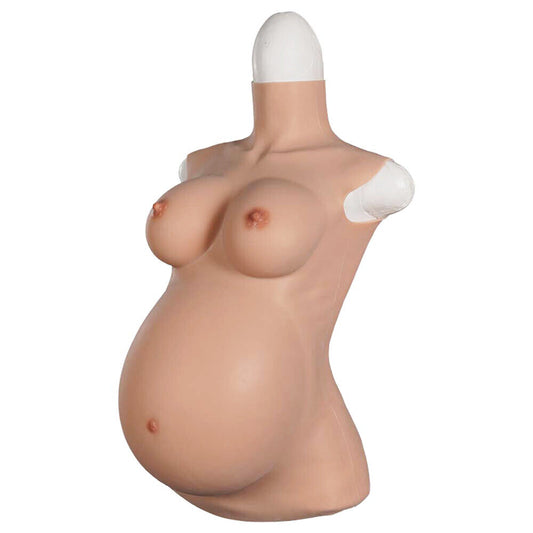 4th Generation 4/6/9 Months Pregnant Fake Chest With Belly Pregnancy simulation