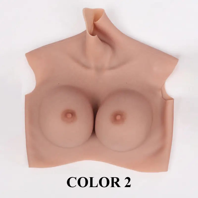 The 9Th Generation Of No - Oil Flocking + Floating Point Bloodshot Design Silicone Breast Form