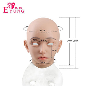 Eyung Emily Angel Face Silicone Masquerade Female Skin for Halloween Cosplay - Eyung Crossdress